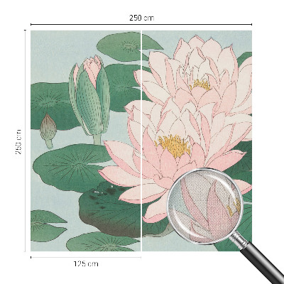 Peel and stick wallpaper mural Water lotus