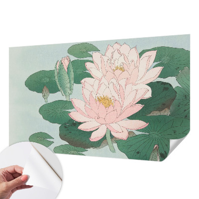 Peel and stick wallpaper mural Water lotus