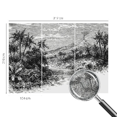 Removable wall mural Exotic panorama
