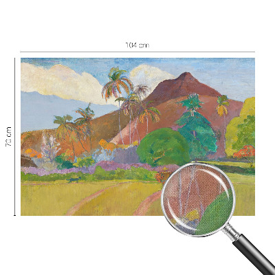 Peel and stick wall mural for bedroom with an exotic nature design