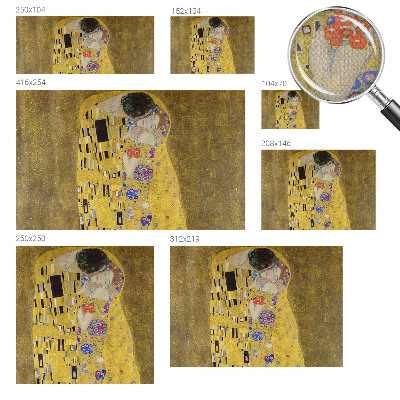 Children's wall mural Art Nouveau couple