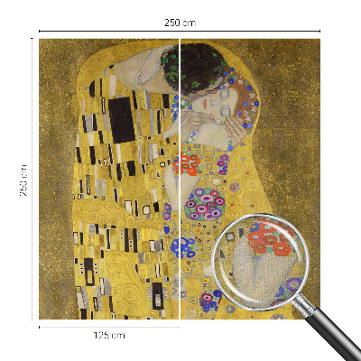 Children's wall mural Art Nouveau couple