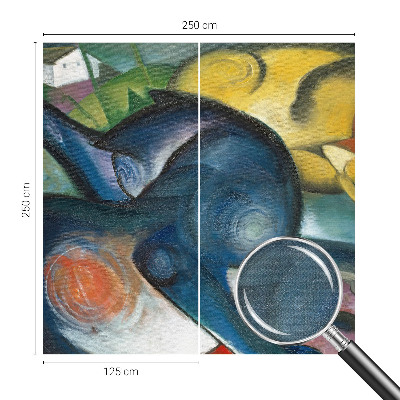 Peel and stick wallpaper mural Cat art