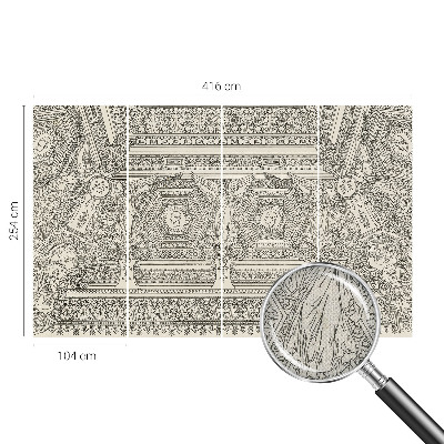 Removable wall mural wallpaper Classic ornament