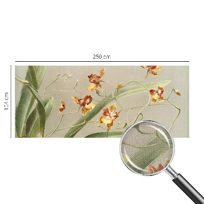 Peel and stick wall mural with a classic orchids design suitable for bedrooms