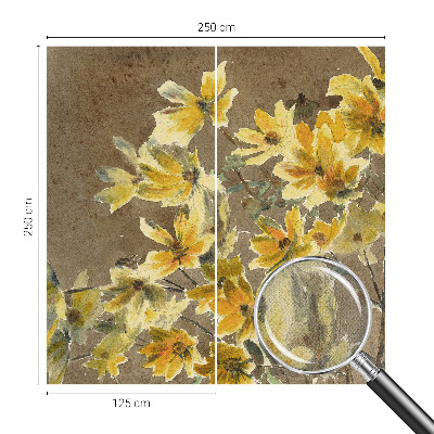 3D photo wallpaper mural Sunny bouquet