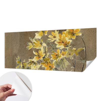3D photo wallpaper mural with a sunny bouquet design