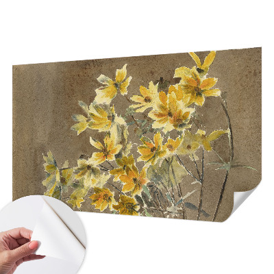 3D photo wallpaper mural Sunny bouquet