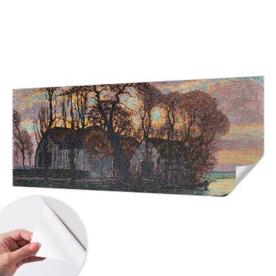 Nursery wall mural Evening landscape