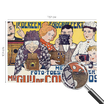 Stick-on wall mural with a photography theme celebrating the passion for photography