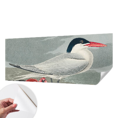 Peel and stick wall mural for living room with a sea scenery design