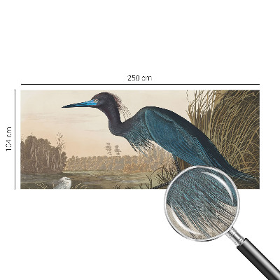 Stick-on wall mural featuring water birds