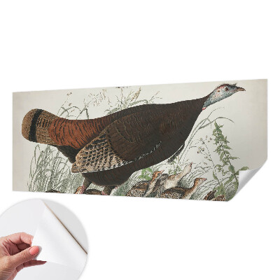 Removable wall mural wallpaper with a natural harmony design