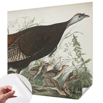 Removable wall mural wallpaper with a natural harmony design