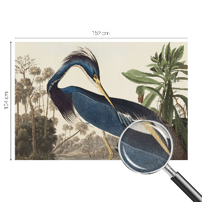 Nursery wall mural with an exotic nature motif