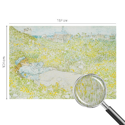 Removable wall mural wallpaper with a spring relaxation design