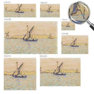 Peel and stick wall mural for living room Sea of ​​peace