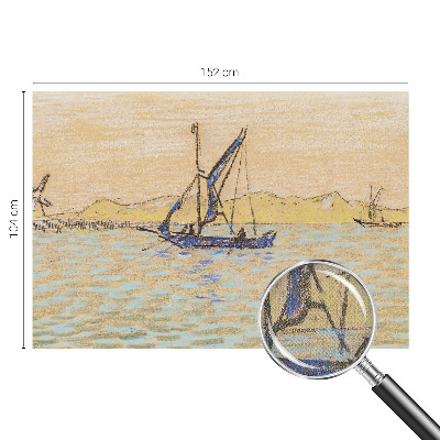 Peel and stick wall mural for living room Sea of ​​peace