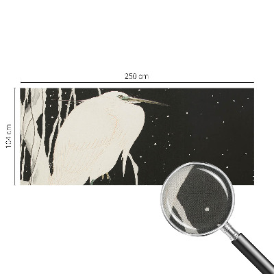 Peel and stick wall mural featuring a winter bird design