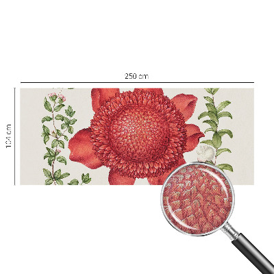 Peel and stick wall mural for bedroom Floral elegance