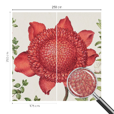 Peel and stick wall mural for bedroom Floral elegance