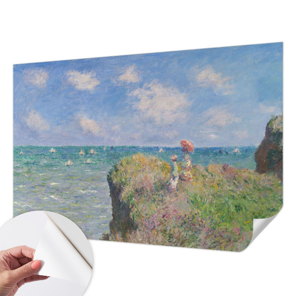 Removable wall mural featuring a peaceful landscape scene