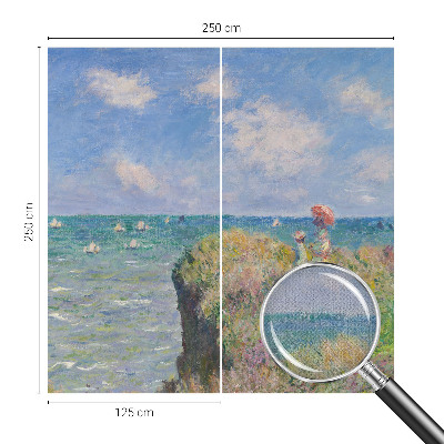 Removable wall mural featuring a peaceful landscape scene