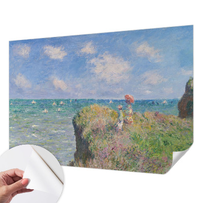 Removable wall mural featuring a peaceful landscape scene