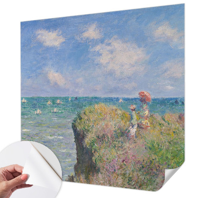 Removable wall mural featuring a peaceful landscape scene