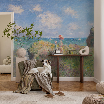 Removable wall mural featuring a peaceful landscape scene