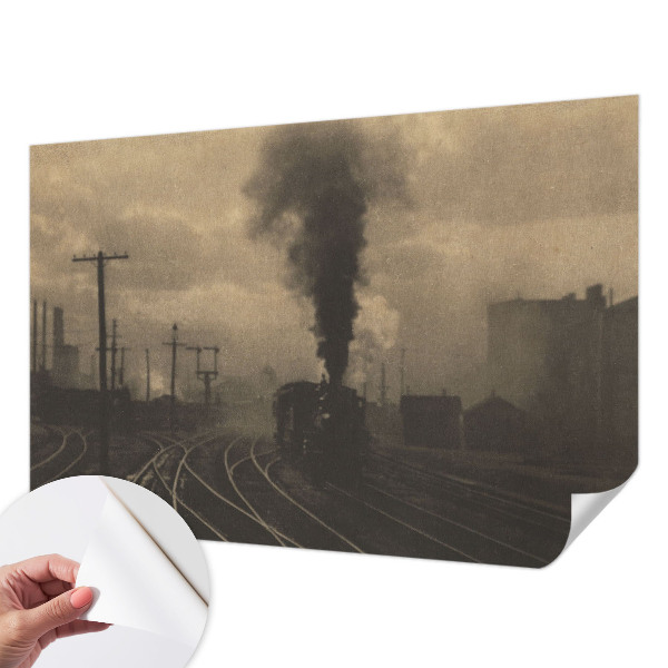 Peel and stick wall mural for living room Industrial landscape