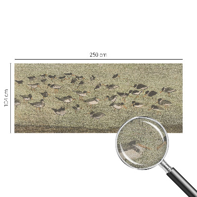 Peel and stick wall mural for kids' room featuring a peaceful bird illustration