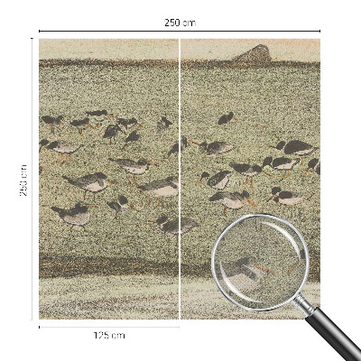 Peel and stick wall mural for kids' room Bird's peace