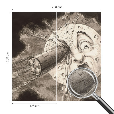 Peel and stick wallpaper mural Cosmic collision