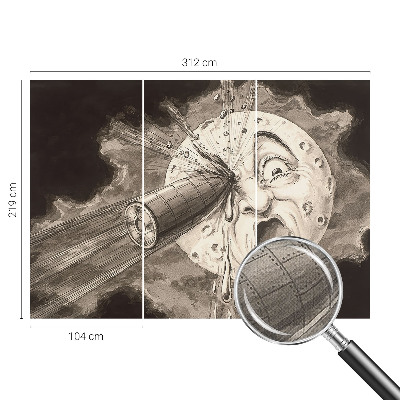 Peel and stick wallpaper mural Cosmic collision