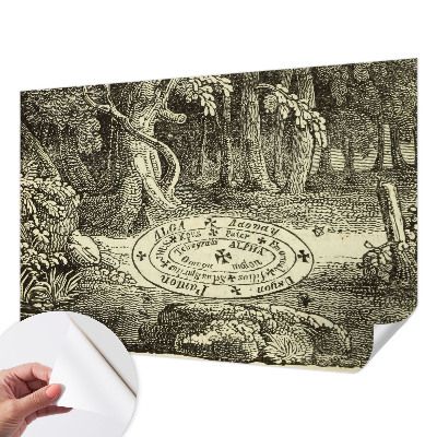 Self-adhesive wall mural Magic circle