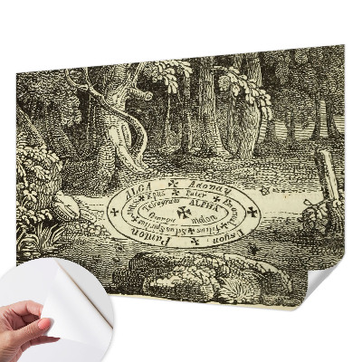 Self-adhesive wall mural Magic circle