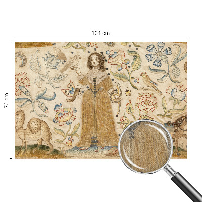 Peel and stick wall mural for kids' room with a colorful nature motif