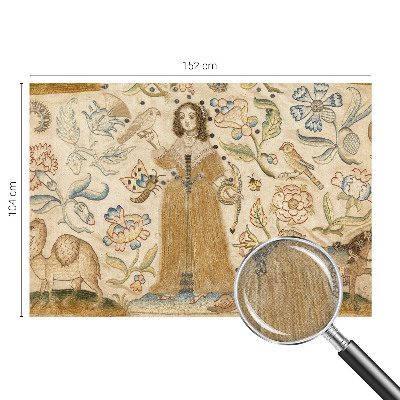 Peel and stick wall mural for kids' room with a colorful nature motif