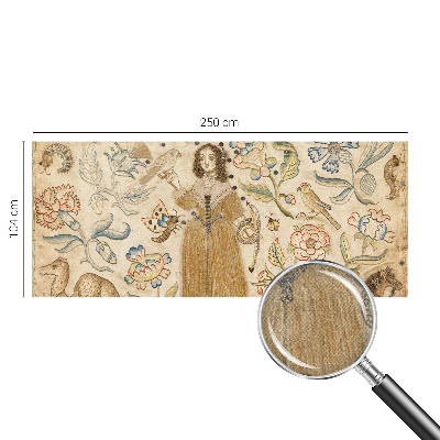 Peel and stick wall mural for kids' room Colorful nature