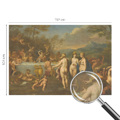 3D photo wallpaper mural with an ancient feast scene
