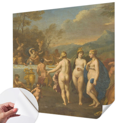 3D photo wallpaper mural with an ancient feast scene