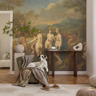 3D photo wallpaper mural with an ancient feast scene