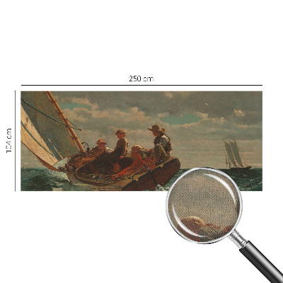 Peel and stick wall mural with a sea expedition design