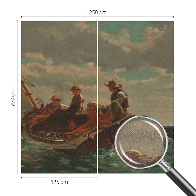 Peel and stick wall mural with a sea expedition design