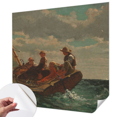 Peel and stick wall mural with a sea expedition design