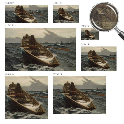 Self-adhesive photo wallpaper Fisherman at sea