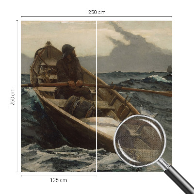 Self-adhesive photo wallpaper featuring a fisherman at sea