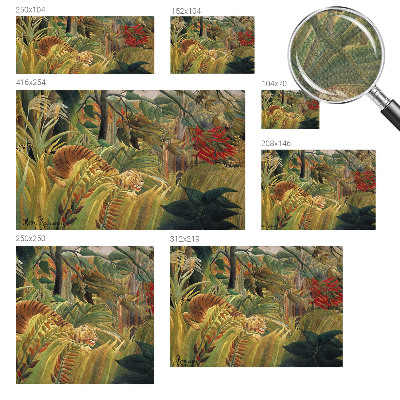 3D wall mural with an exotic tiger design