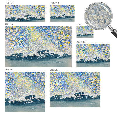 Baby room wall mural with a star abstract design